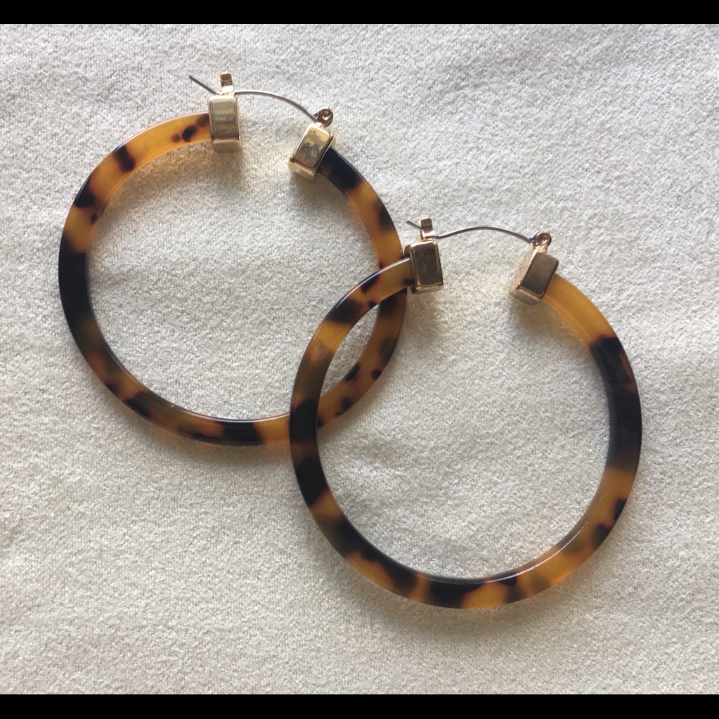 Tortoise Loop Earrings